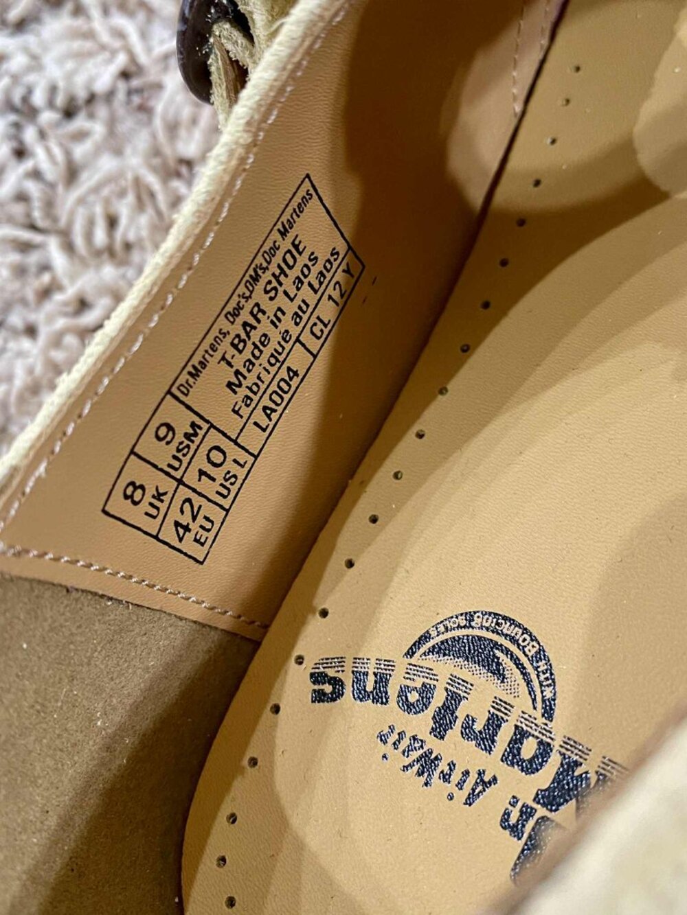 Dr. Martens T-Bar Mary Jane Suede Leather Shoes, Men’s Size 9 / Women’s Size 10 - Picture 12 of 16